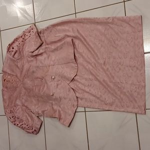 2/$70 Silky Pink Floral 2-Pc. Dress - Size 18